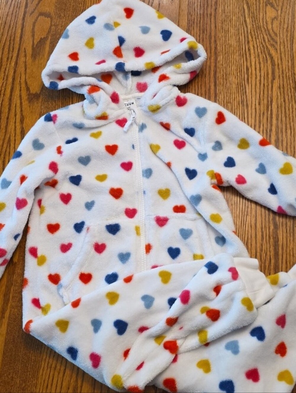 Mini boden 3/4 3t 4t heart hearts winter Outerwear bunting romper jacket